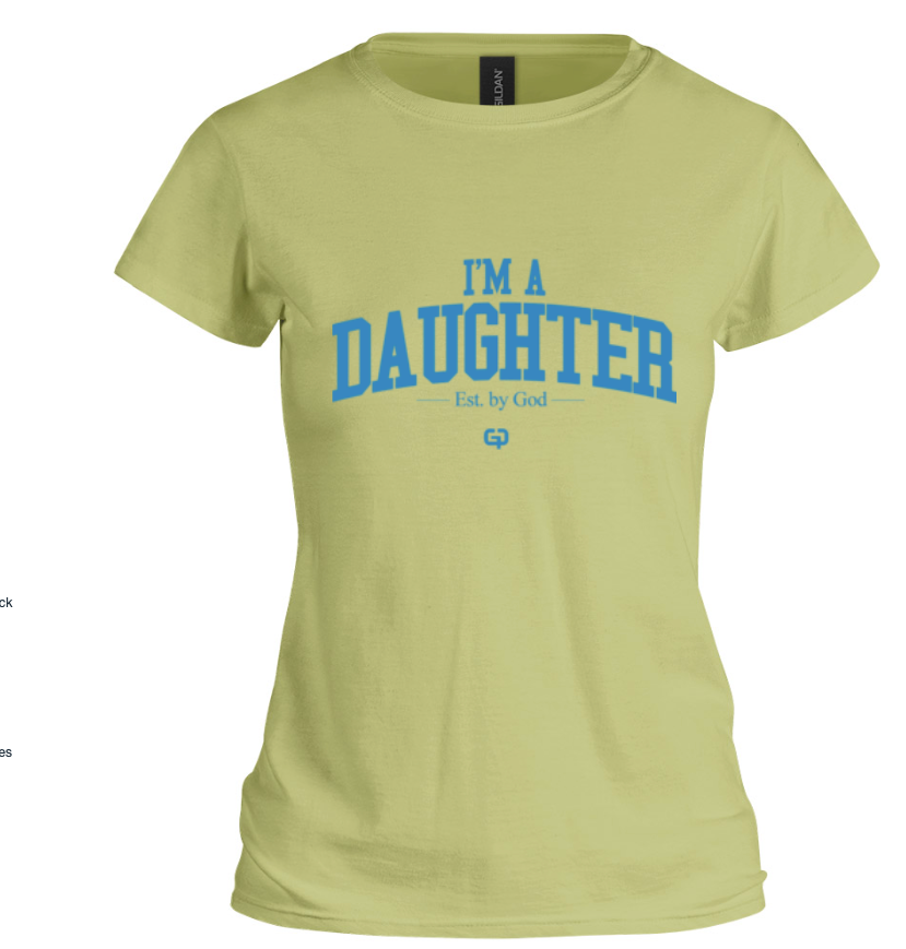 Pre-Order - 'I'm a Daughter' Kids T-Shirt - Pistachio Green