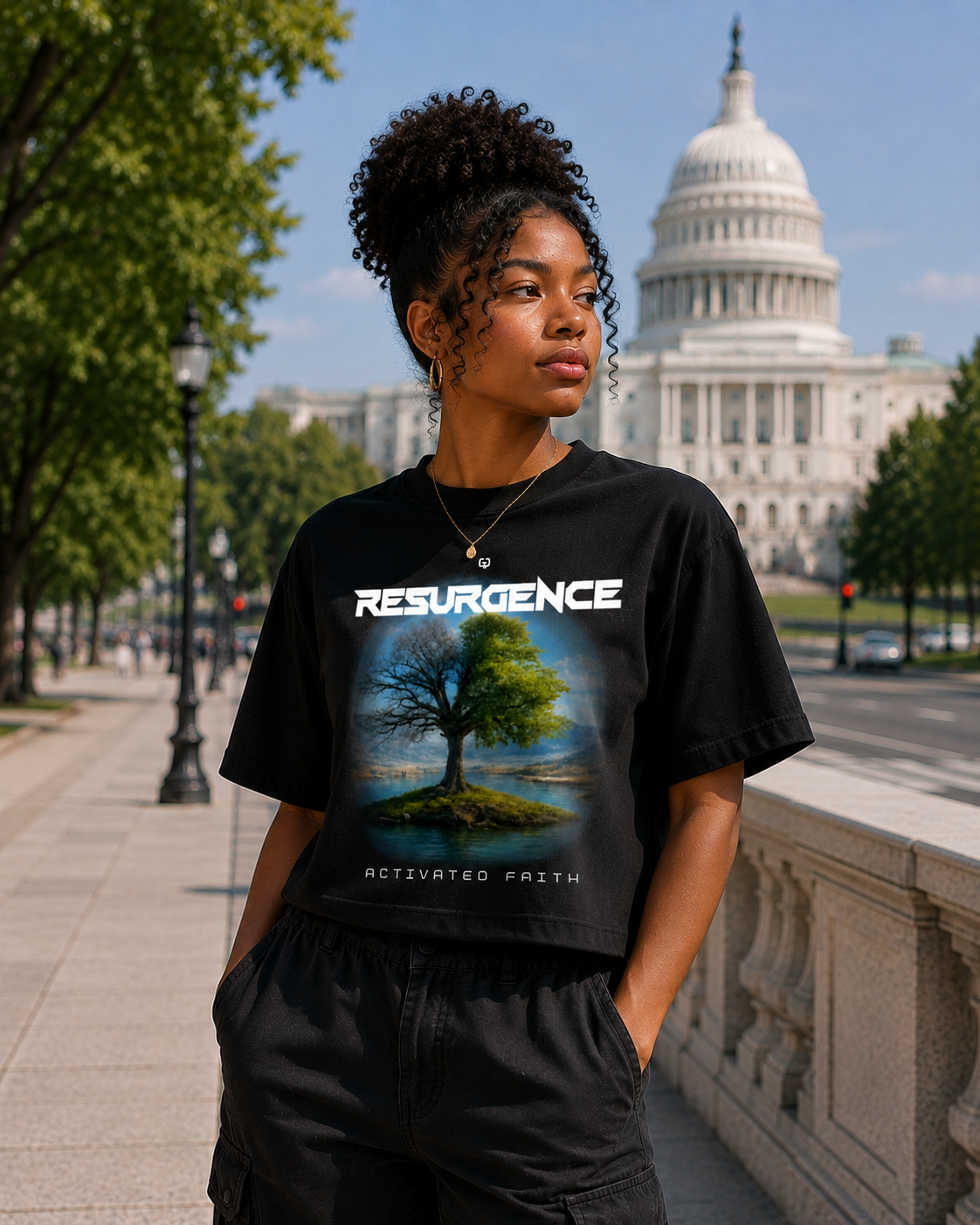 Resurgence Oversized Cropped T-Shirt