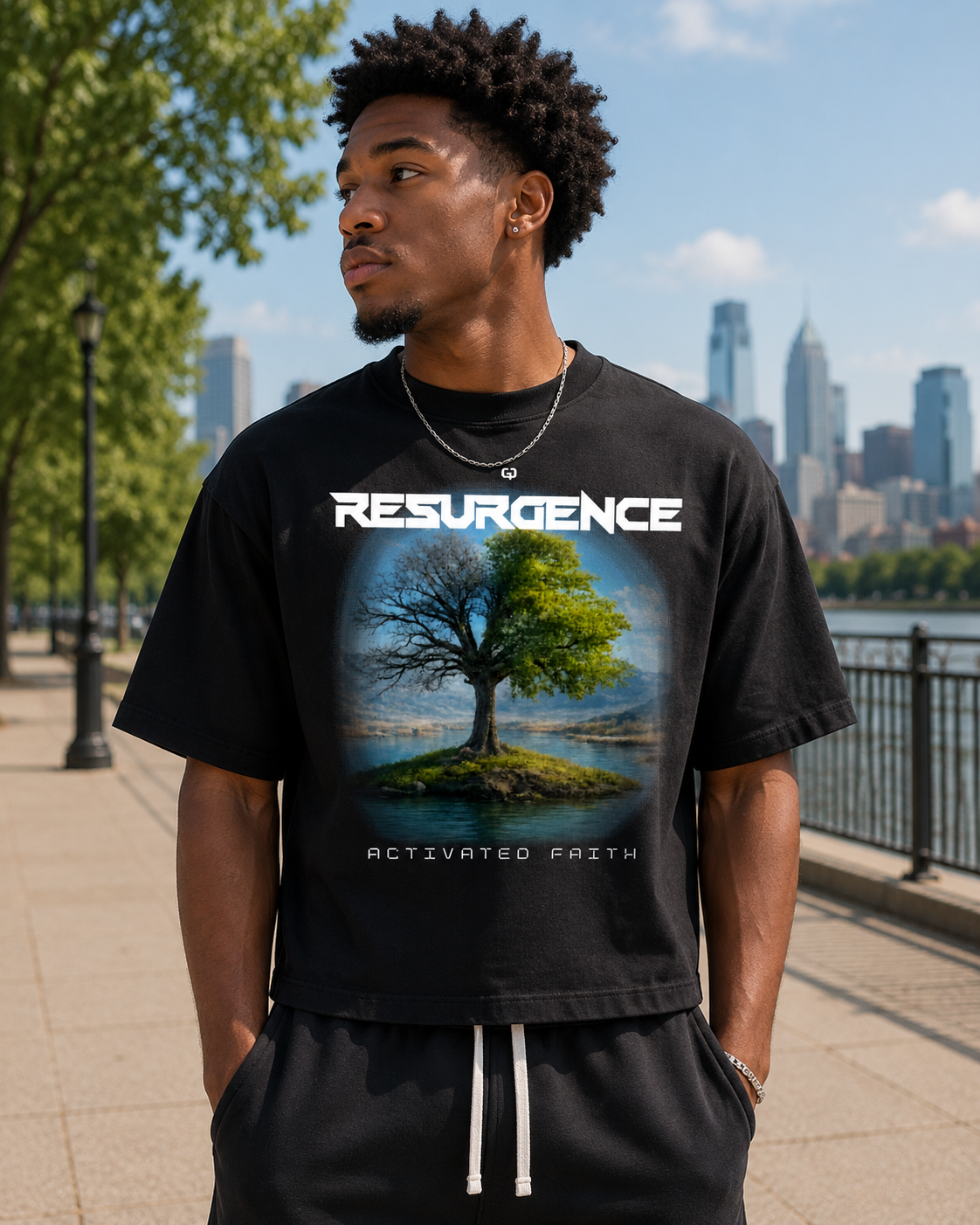 Resurgence Oversized Cropped T-Shirt