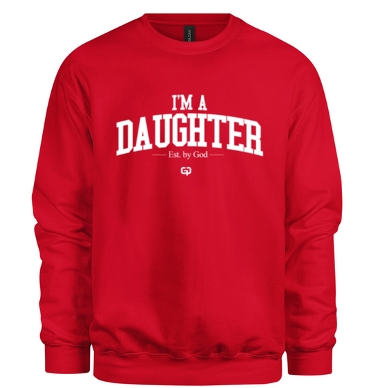 Pre-Order - 'I'm a Daughter' Crewneck - Red